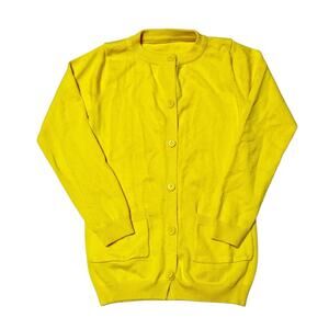 Pocket Cardigan Sweater in Yellow